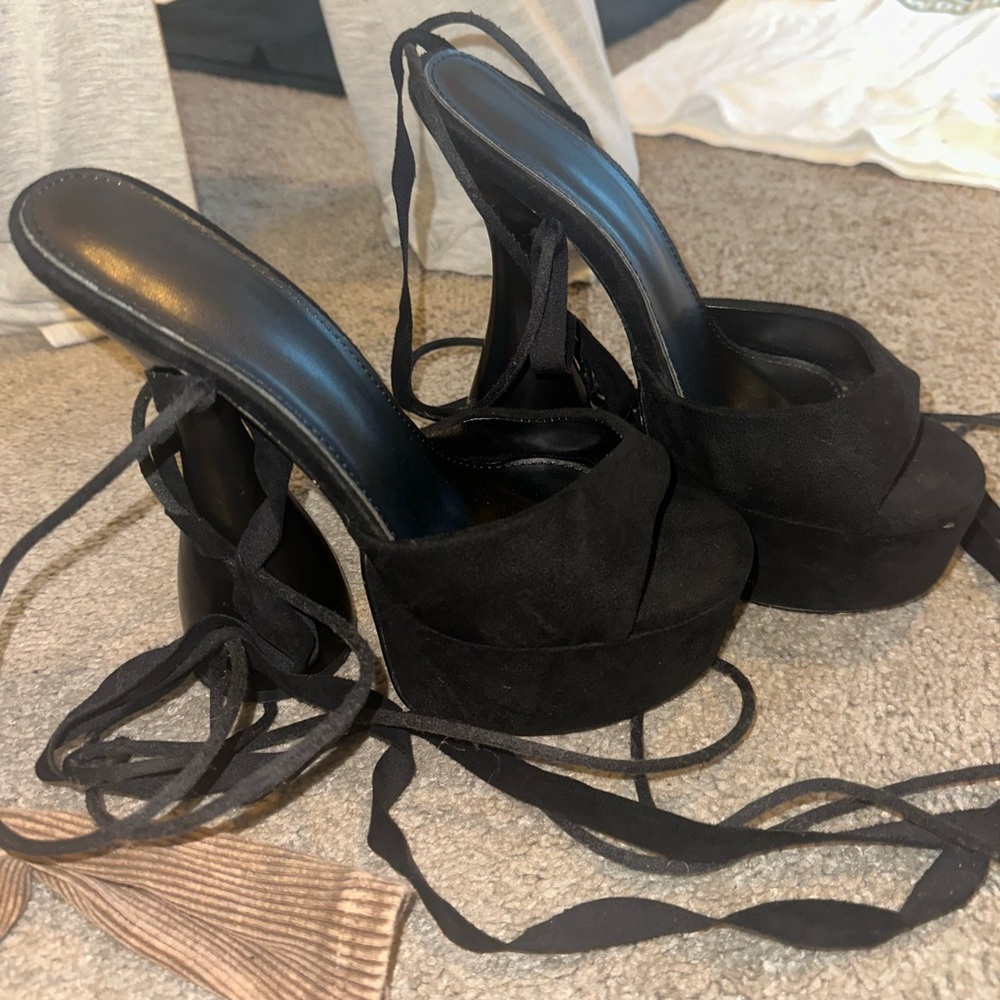 Lace up heels